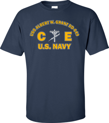 USS ALBERT W. GRANT DD-649 Rate CE Construction Electrician T-Shirt