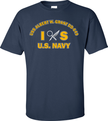 USS ALBERT W. GRANT DD-649 Rate IS Intelligence Specialist T-Shirt