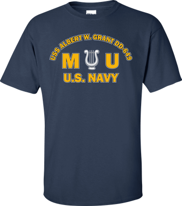 USS ALBERT W. GRANT DD-649 Rate MU Musician T-Shirt