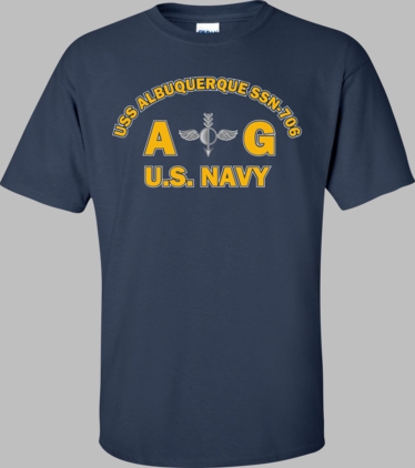 USS ALBUQUERQUE SSN-706 Rate AG Aerographers Mate T-Shirt