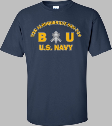 USS ALBUQUERQUE SSN-706 Rate BU Builder T-Shirt