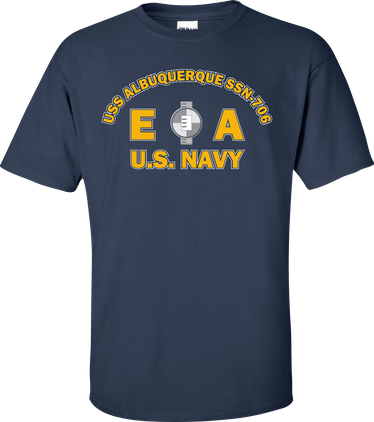 USS ALBUQUERQUE SSN-706 Rate EA Engineering Aide T-Shirt
