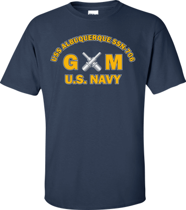 USS ALBUQUERQUE SSN-706 Rate GM Gunners Mate T-Shirt