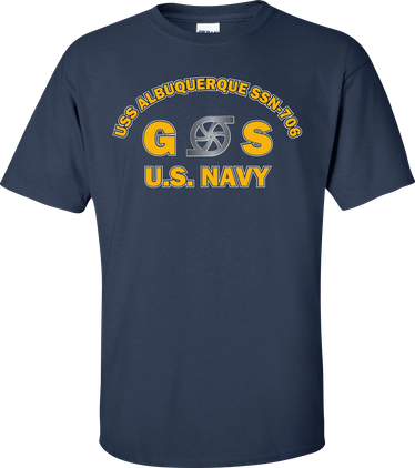 USS ALBUQUERQUE SSN-706 Rate GS Gas Turbine System Technician T-Shirt
