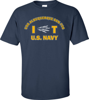 USS ALBUQUERQUE SSN-706 Rate IT Information Systems Technician T-Shirt