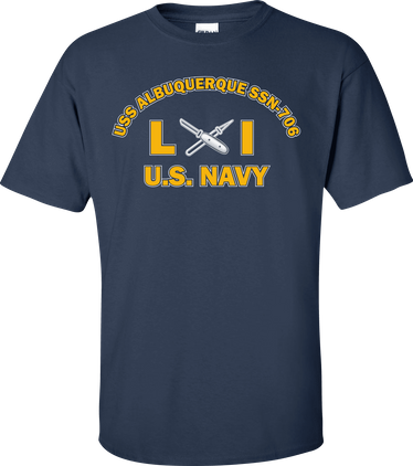 USS ALBUQUERQUE SSN-706 Rate LI Lithographer T-Shirt