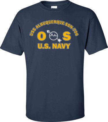 USS ALBUQUERQUE SSN-706 Rate OS Operations Specialist T-Shirt