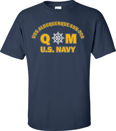 USS ALBUQUERQUE SSN-706 Rate QM Quartermaster T-Shirt