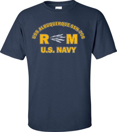 USS ALBUQUERQUE SSN-706 Rate RM Radioman T-Shirt