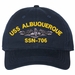 USS Albuquerque SSN-706 with Dolphins Unstructured Dad Cap