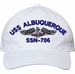USS Albuquerque SSN-706 with Dolphins Unstructured Dad Cap
