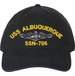 USS Albuquerque SSN-706 with Dolphins Unstructured Dad Cap