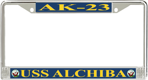 USS Alchiba AK-23 License Plate Frame