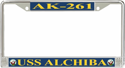 USS Alchiba AK-261 License Plate Frame