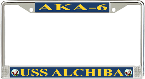USS Alchiba AKA-6 License Plate Frame