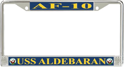 USS Aldebaran AF-10 License Plate Frame
