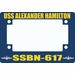 USS Alexander Hamilton SSBN-617 Motorcycle Frame