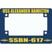 USS Alexander Hamilton SSBN-617 Motorcycle Frame