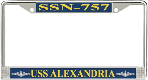 USS Alexandria SSN-757 License Plate Frame