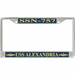 USS Alexandria SSN-757 License Plate Frame