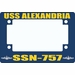 USS Alexandria SSN-757 Motorcycle Frame