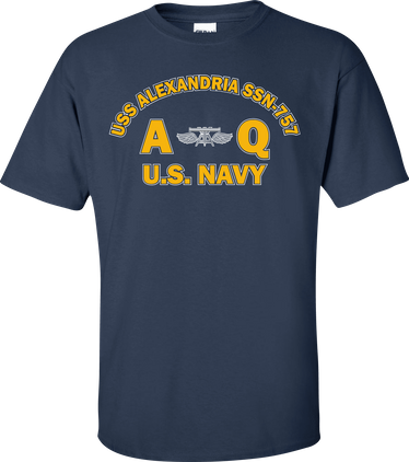 USS ALEXANDRIA SSN-757 Rate AQ Aviation Fire Control Technician T-Shirt