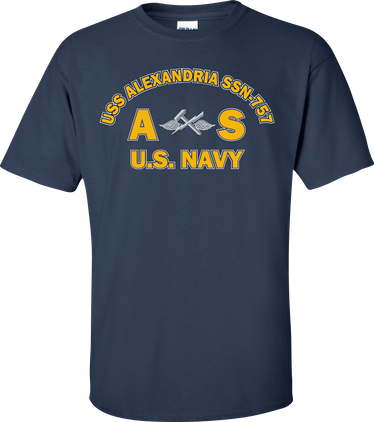 USS ALEXANDRIA SSN-757 Rate AS Aviation Support Equipment Technician T-Shirt