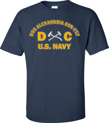 USS ALEXANDRIA SSN-757 Rate DC Damage Controlman T-Shirt
