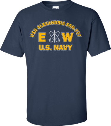 USS ALEXANDRIA SSN-757 Rate EW Electronics Warfare Technician T-Shirt