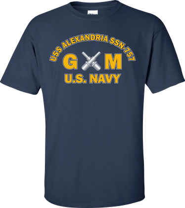 USS ALEXANDRIA SSN-757 Rate GM Gunners Mate T-Shirt