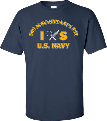 USS ALEXANDRIA SSN-757 Rate IS Intelligence Specialist T-Shirt