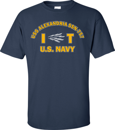 USS ALEXANDRIA SSN-757 Rate IT Information Systems Technician T-Shirt