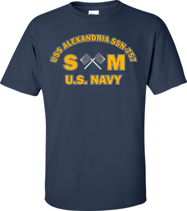USS ALEXANDRIA SSN-757 Rate SM Signalman T-Shirt