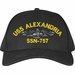 USS Alexandria SSN-757 with Dolphins Custom Embroidered Cap