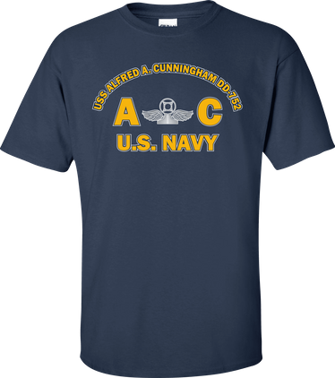 USS ALFRED A. CUNNINGHAM DD-752 Rate AC Air Traffic Controller T-Shirt