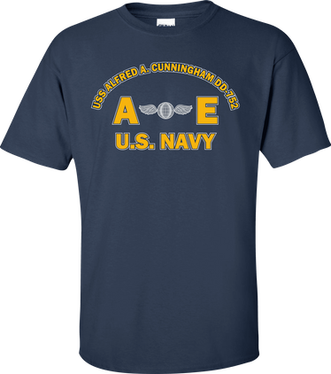 USS ALFRED A. CUNNINGHAM DD-752 Rate AE Aviation Electricians Mate T-Shirt