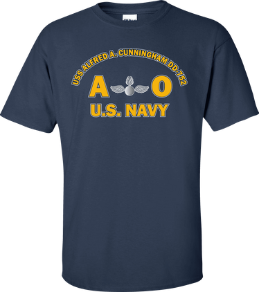 USS ALFRED A. CUNNINGHAM DD-752 Rate AO Aviation Ordnanceman T-Shirt