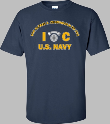 USS ALFRED A. CUNNINGHAM DD-752 Rate IC Interior Communications Electrician T-Shirt