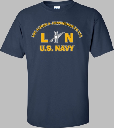 USS ALFRED A. CUNNINGHAM DD-752 Rate LN Legalman T-Shirt