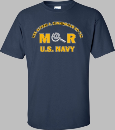 USS ALFRED A. CUNNINGHAM DD-752 Rate MR Machinery Repairman T-Shirt