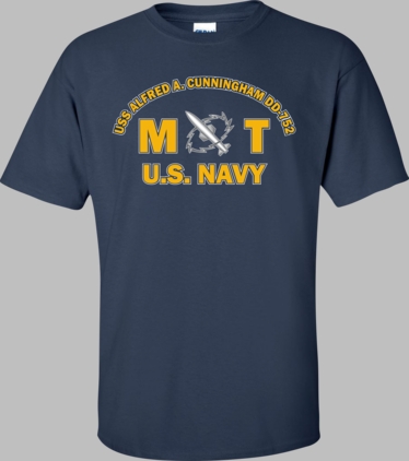 USS ALFRED A. CUNNINGHAM DD-752 Rate MT Missile Technician T-Shirt