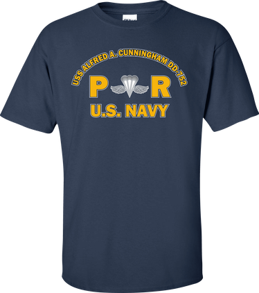 USS ALFRED A. CUNNINGHAM DD-752 Rate PR Aircrew Survival Equipmentman T-Shirt