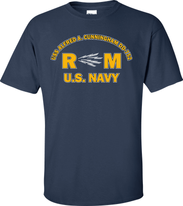 USS ALFRED A. CUNNINGHAM DD-752 Rate RM Radioman T-Shirt