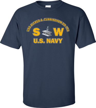 USS ALFRED A. CUNNINGHAM DD-752 Rate SW Steelworker T-Shirt