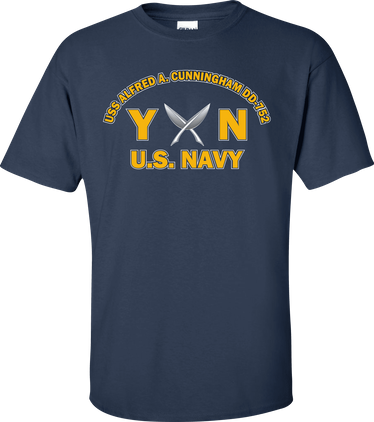 USS ALFRED A. CUNNINGHAM DD-752 Rate YN Yeoman T-Shirt