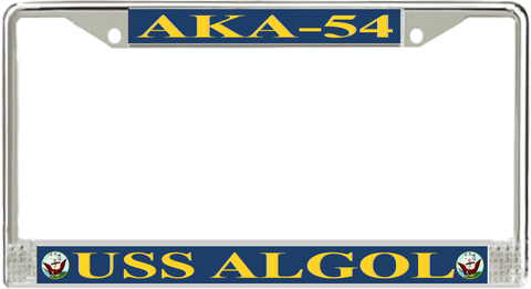 USS Algol AKA-54 License Plate Frame
