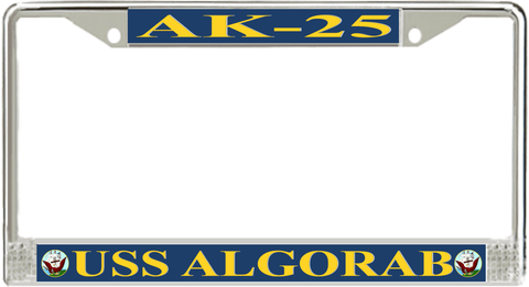USS Algorab AK-25 License Plate Frame