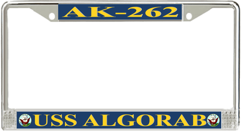 USS Algorab AK-262 License Plate Frame