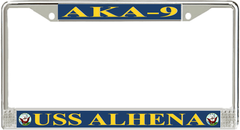 USS Alhena AKA-9 License Plate Frame