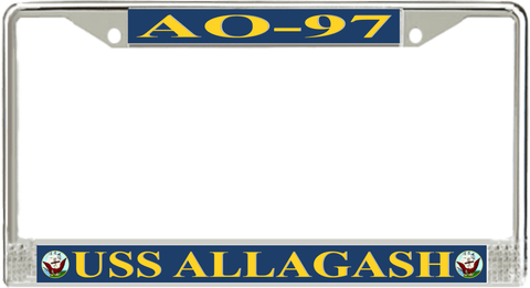 USS Allagash AO-97 License Plate Frame